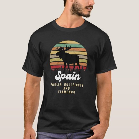 Spanien Paella bullfights flamenco T-Shirt (Vorderseite)