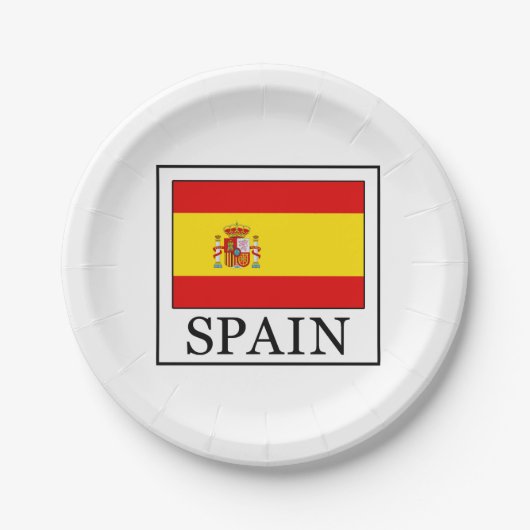 Spanien Pappteller (Vorderseite)