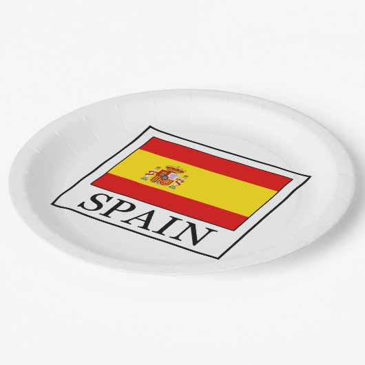 Spanien Pappteller (Schrägansicht)