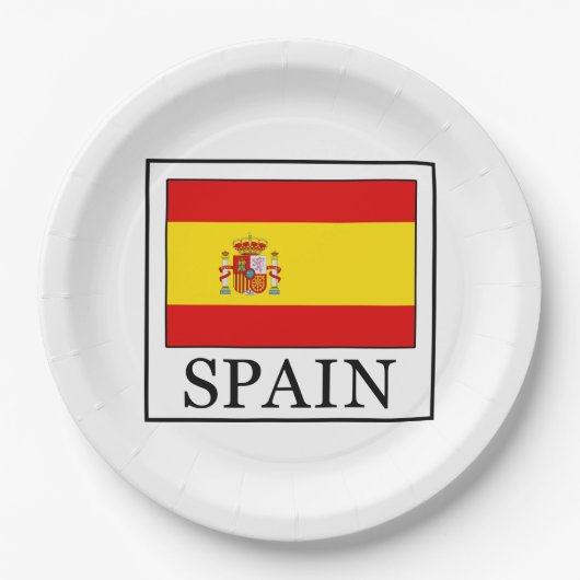 Spanien Pappteller (Vorderseite)