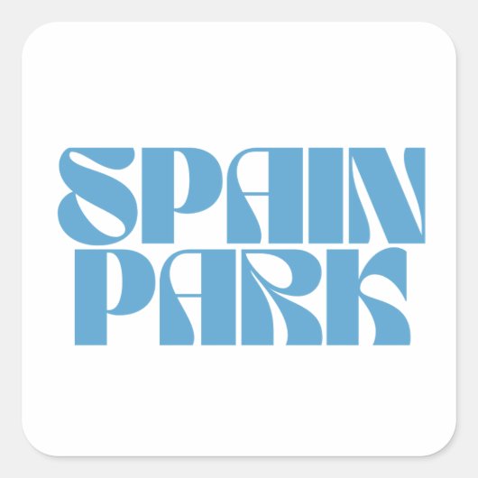 Spanien Park Jaguars Retro Sticker (Vorderseite)