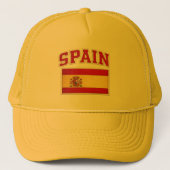 Spanien Patriotische Flagge Bestickte Mütze (Vorderseite)