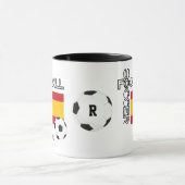 SPANIEN Personalisierter Fußball Tasse (Zentrum)