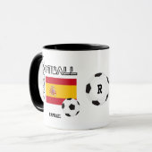 SPANIEN Personalisierter Fußball Tasse (Vorderseite Links)
