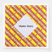 Spanien - Personalisiertes Papier D mit spanischer Serviette (Vorderseite)