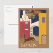 Spanien Plakat Postkarte (Vorne/Hinten)