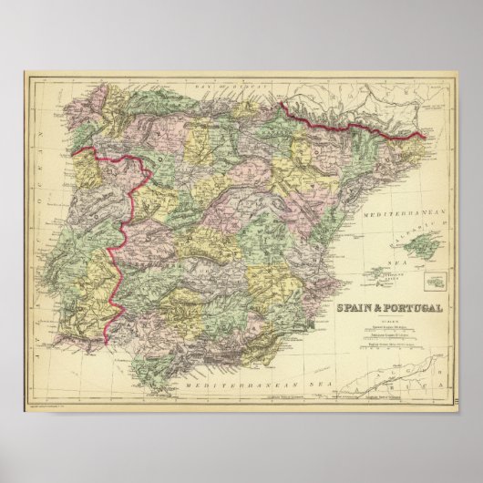 Spanien, Portugal 2 Poster (Vorne)