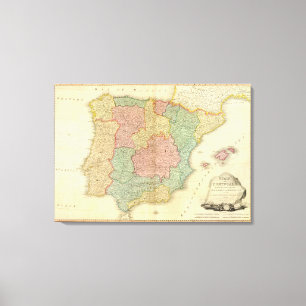 Spanien, Portugal Leinwanddruck