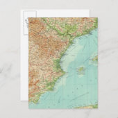 Spanien/Portugal - Ostteil Postkarte (Vorne/Hinten)