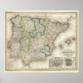 Spanien, Portugal Poster (Vorne)