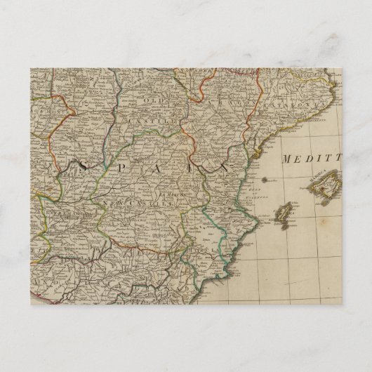 Spanien, Portugal Postkarte (Vorderseite)