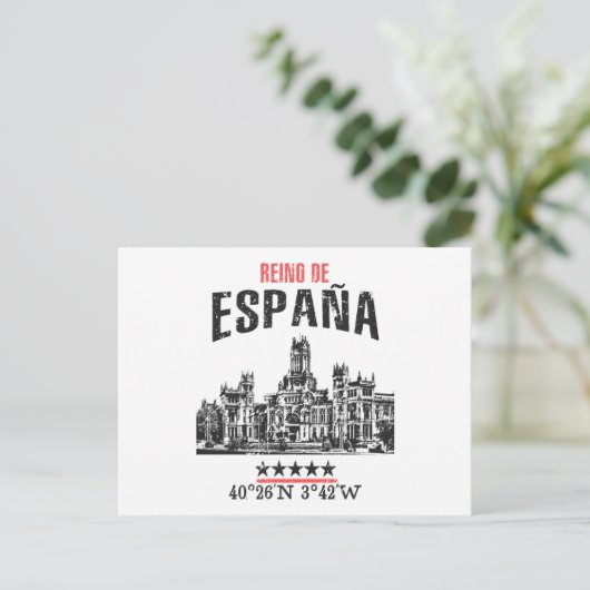 Spanien Postkarte (Stehend Vorderseite)