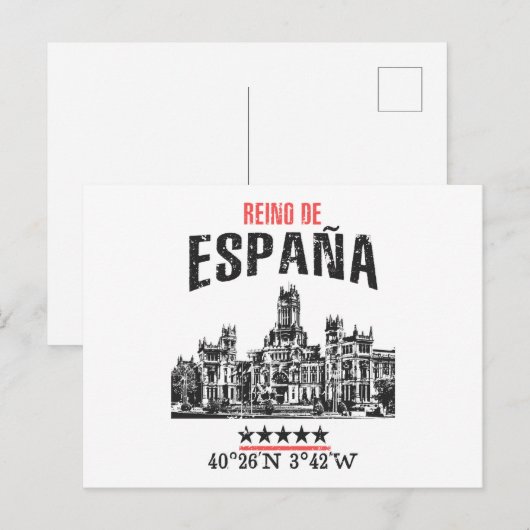 Spanien Postkarte (Vorne/Hinten)