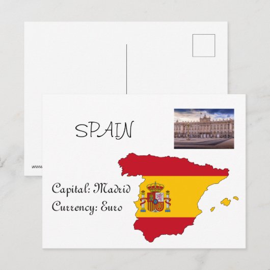 Spanien Postkarte (Vorne/Hinten)