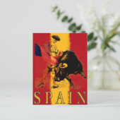 Spanien Postkarte mit Vintage-Stierkampf (Stehend Vorderseite)