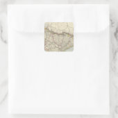 Spanien Quadratischer Aufkleber (Tasche)