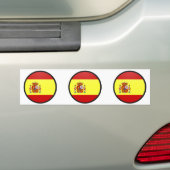 Spanien-Qualität Flaggen-Kreis Autoaufkleber (Auf Auto)