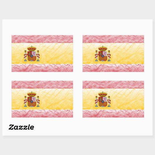 Spanien Rechteckiger Aufkleber (Blatt)