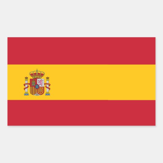 SPANIEN RECHTECKIGER AUFKLEBER (Vorderseite)