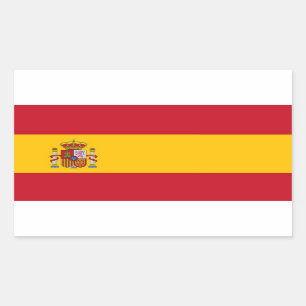 SPANIEN RECHTECKIGER AUFKLEBER
