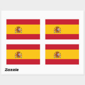 Spanien Rechteckiger Aufkleber (Blatt)