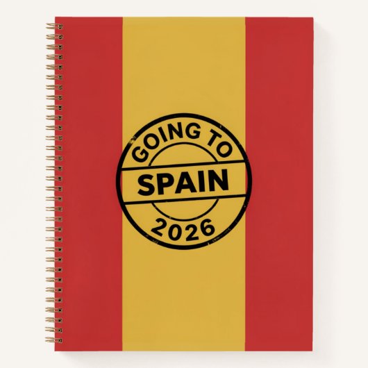 Spanien Reise 2026 Notizbuch (Vorderseite)