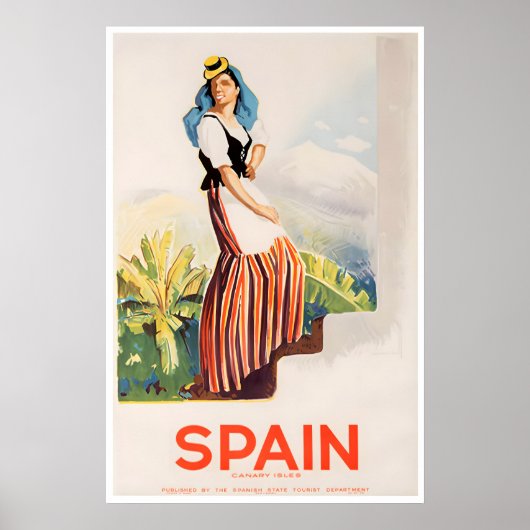 Spanien Reise Kunst Retro Poster Spanische Poster (Vorne)
