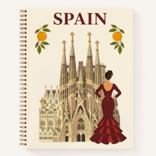 Spanien Reise Notizbuch (Vorderseite)