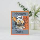 Spanien Reise Postkarte, Text bearbeiten Postkarte (Stehend Vorderseite)