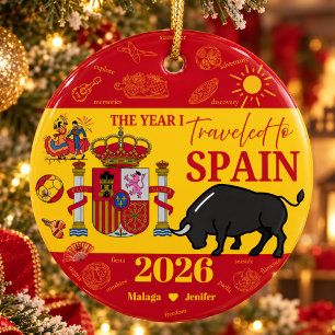 Spanien-Reiseerinnerung Keramik Ornament
