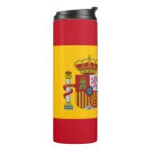 Spanien Reisen Umarmung, patriotische spanische Fl Thermosbecher (Nach links gedreht)