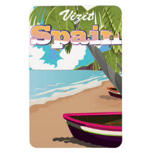 Spanien Reiseplakat besuchen Magnet