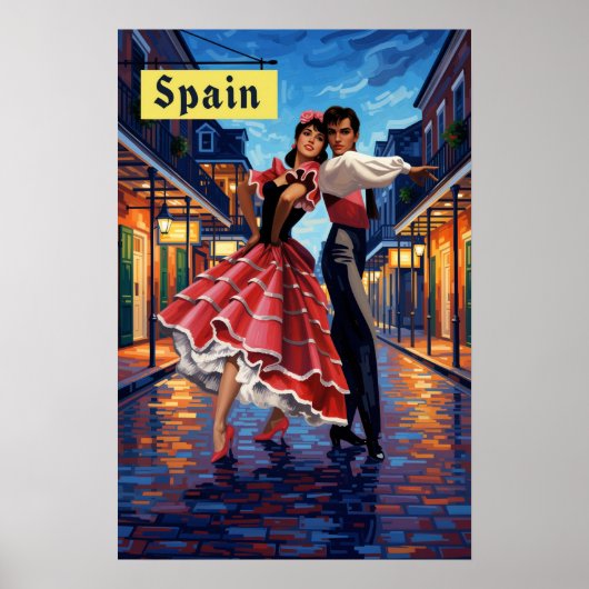 Spanien Reiseplakat Poster (Vorne)
