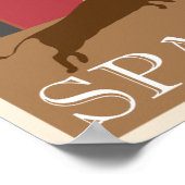 Spanien Reiseplakat Poster (Ecke)