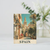 Spanien Reiseplakat Postkarte (Stehend Vorderseite)