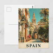 Spanien Reiseplakat Postkarte (Vorne/Hinten)