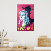 Spanien Reiseplakat Spanischer Druck Henri Jacques Poster (Küche)