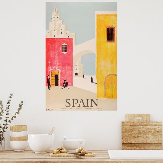 Spanien Reiseplakat Vintag Poster (Küche)