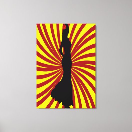 Spanien Retro Art Leinwanddruck (Vorderseite)