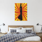 Spanien Retro Art Leinwanddruck (Insitu (Schlafzimmer))