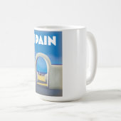 Spanien Retro-Urlaub Kunst Kaffeetasse (VorderseiteRechts)
