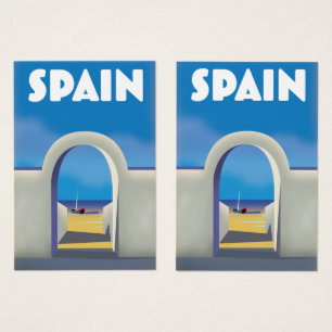Spanien Retro-Urlaubskunst