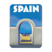 Spanien Retro Vacation art Magnet (Vertikal)