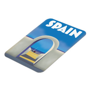 Spanien Retro Vacation art Magnet