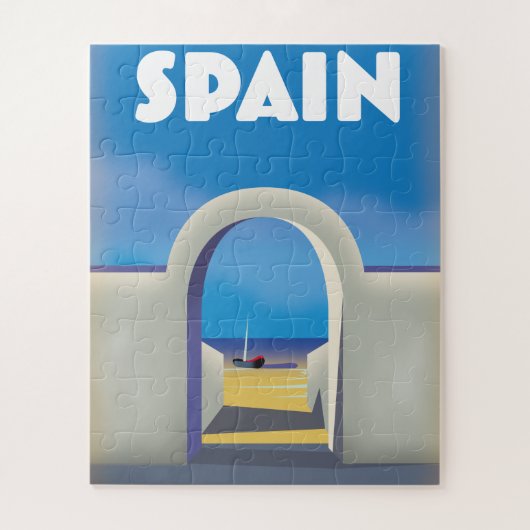 Spanien Retro Vacation art Puzzle (Vertikal)