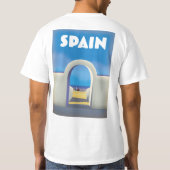 Spanien Retro Vacation art T-Shirt (Rückseite)
