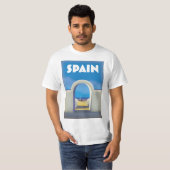 Spanien Retro Vacation art T-Shirt (Vorne ganz)