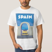 Spanien Retro Vacation art T-Shirt (Vorderseite)