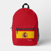 Spanien, Rucksack, spanische Flagge, Emblem / Espa Bedruckter Rucksack (Vorderseite)