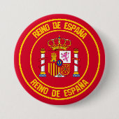 Spanien Runde Emblem Button (Vorderseite)